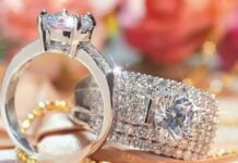 The Best Guide To Wedding Rings: Everything You Need To Know close-up-view-of-the-diamond-wedding-rings-wrw