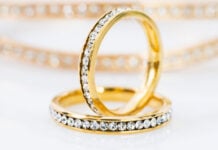 Best Wedding Bands: What You Need To Know Before You Shop gold-wedding-bands-on-white-background-wbw