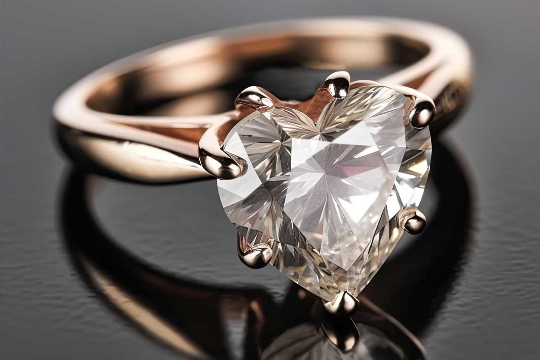 women-golden-ring-with-diamond-in-the-shape-of-heartt-nerw